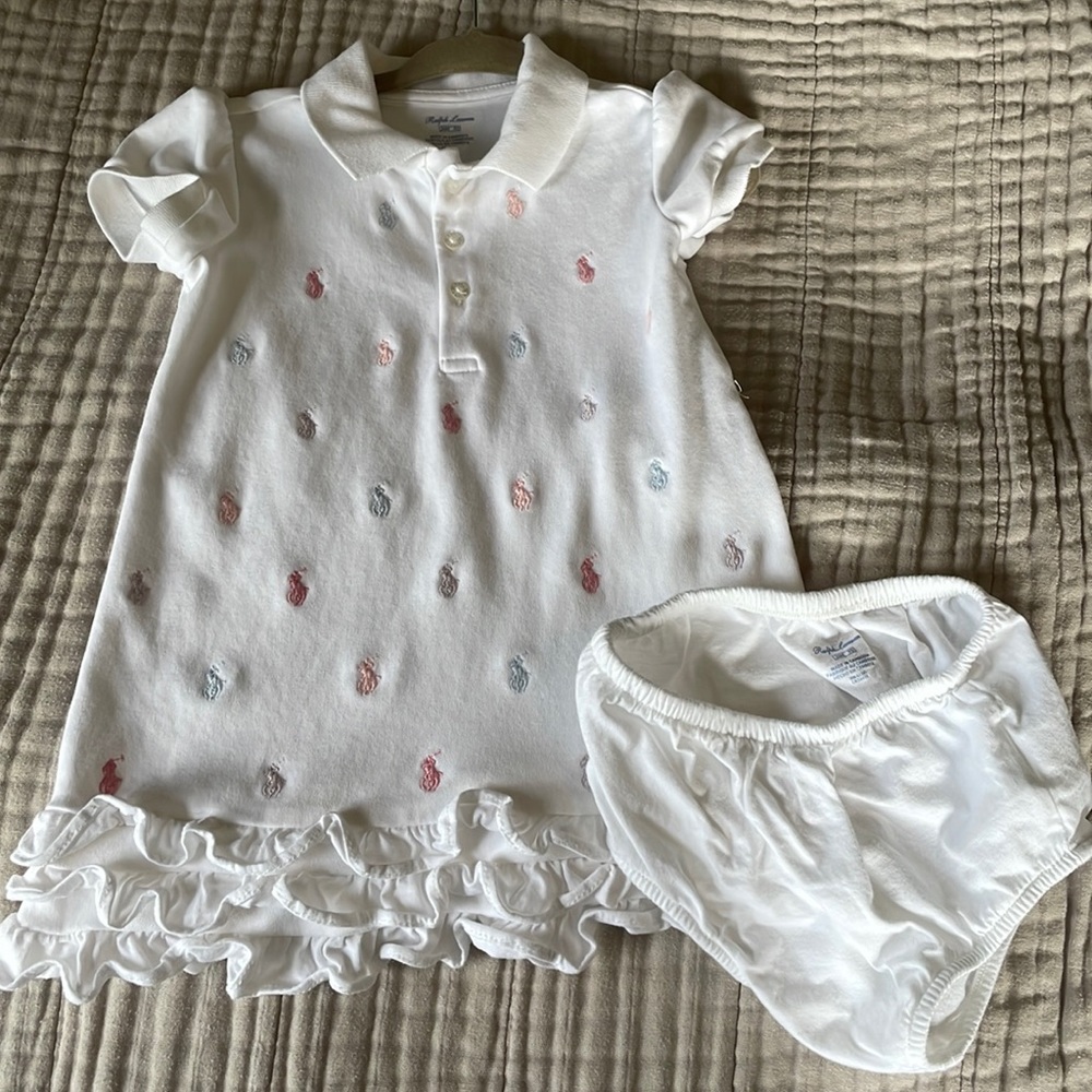 NWOT white polo dress